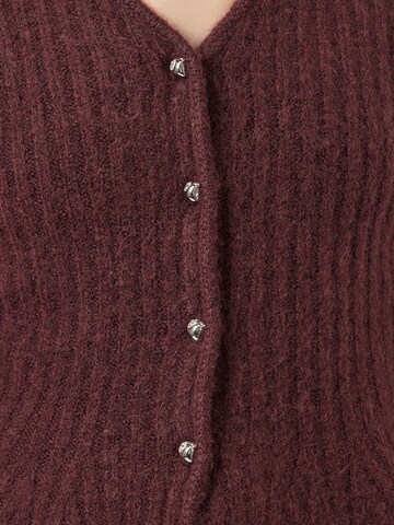 YAS Πλεκτή ζακέτα 'YASDOLLY' σε κόκκινο