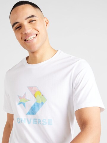 CONVERSE - Camisa 'FILL LANDSCAPE' em branco