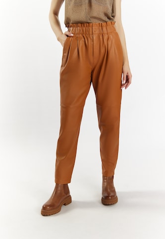 Effilé Pantalon à pince 'Incus' DreiMaster Vintage en marron