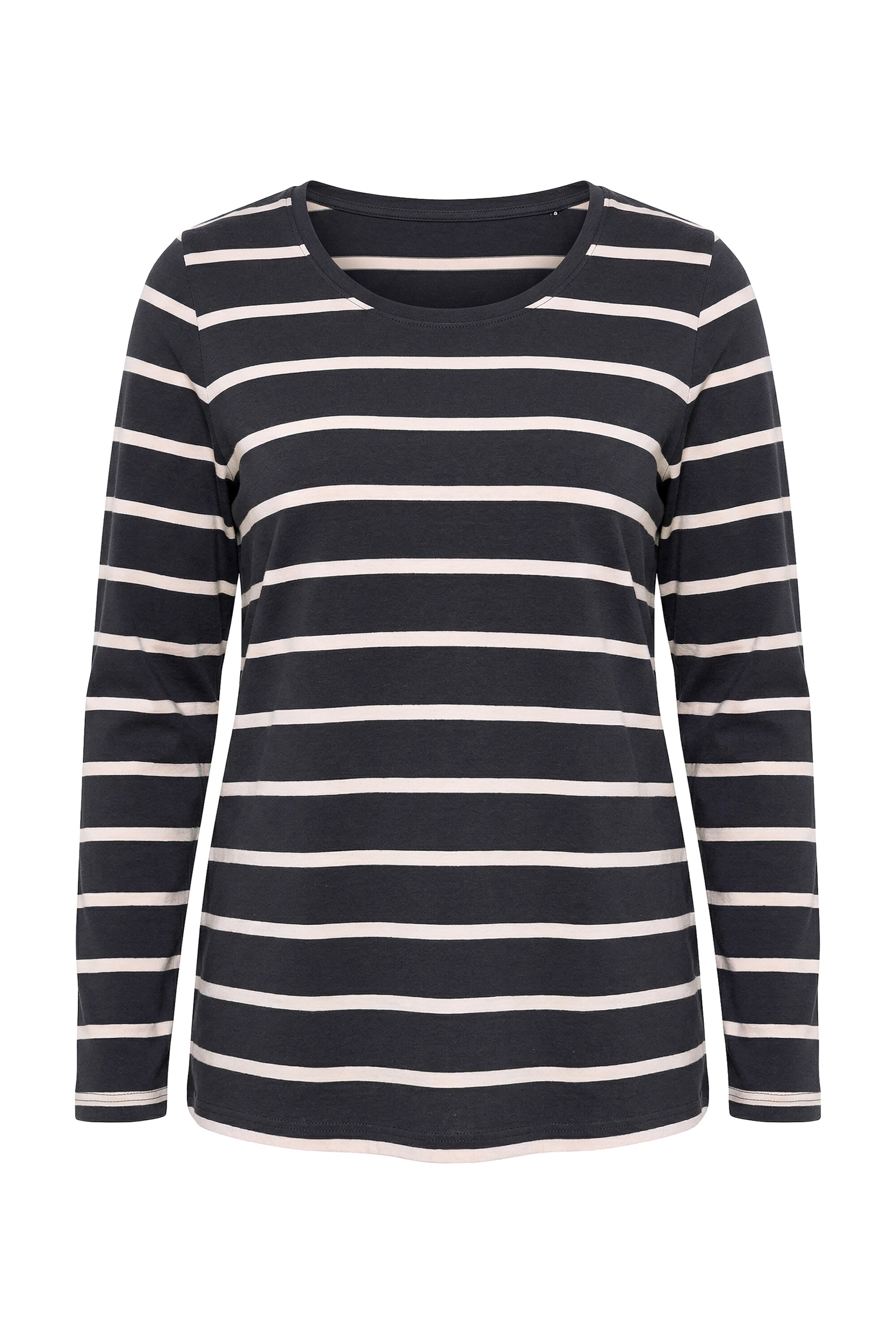 Ulla Popken Shirt in M-L in Black / White, Item view