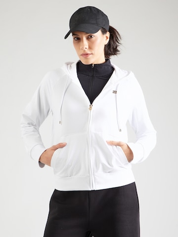 Veste de survêtement EA7 Emporio Armani en blanc : devant