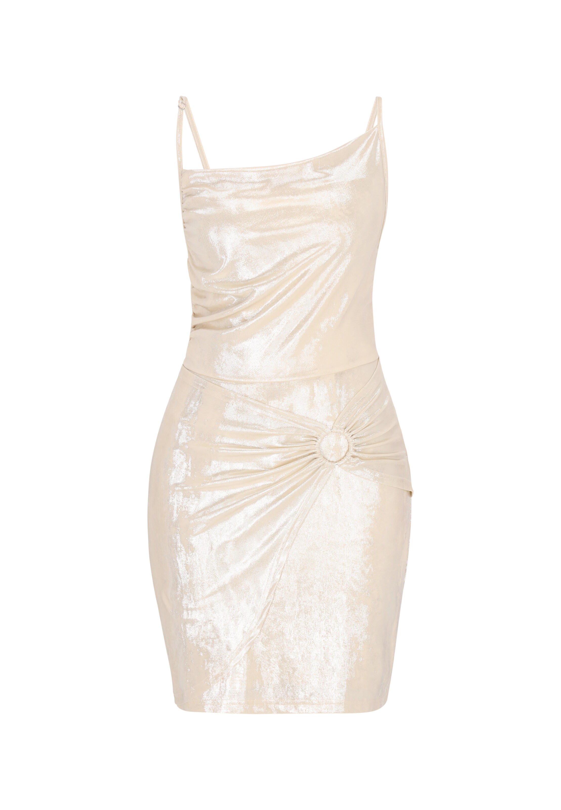 Robe de cocktail faina en beige : devant