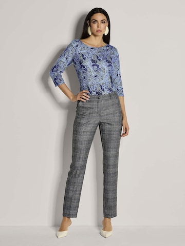 Coupe slim Pantalon à plis MADELEINE en gris