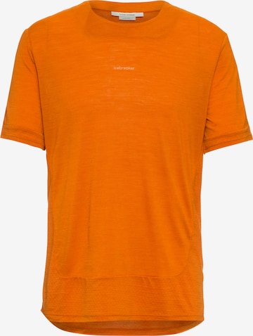 ICEBREAKER Funksjonsskjorte 'ZoneKnit' i oransje: forside