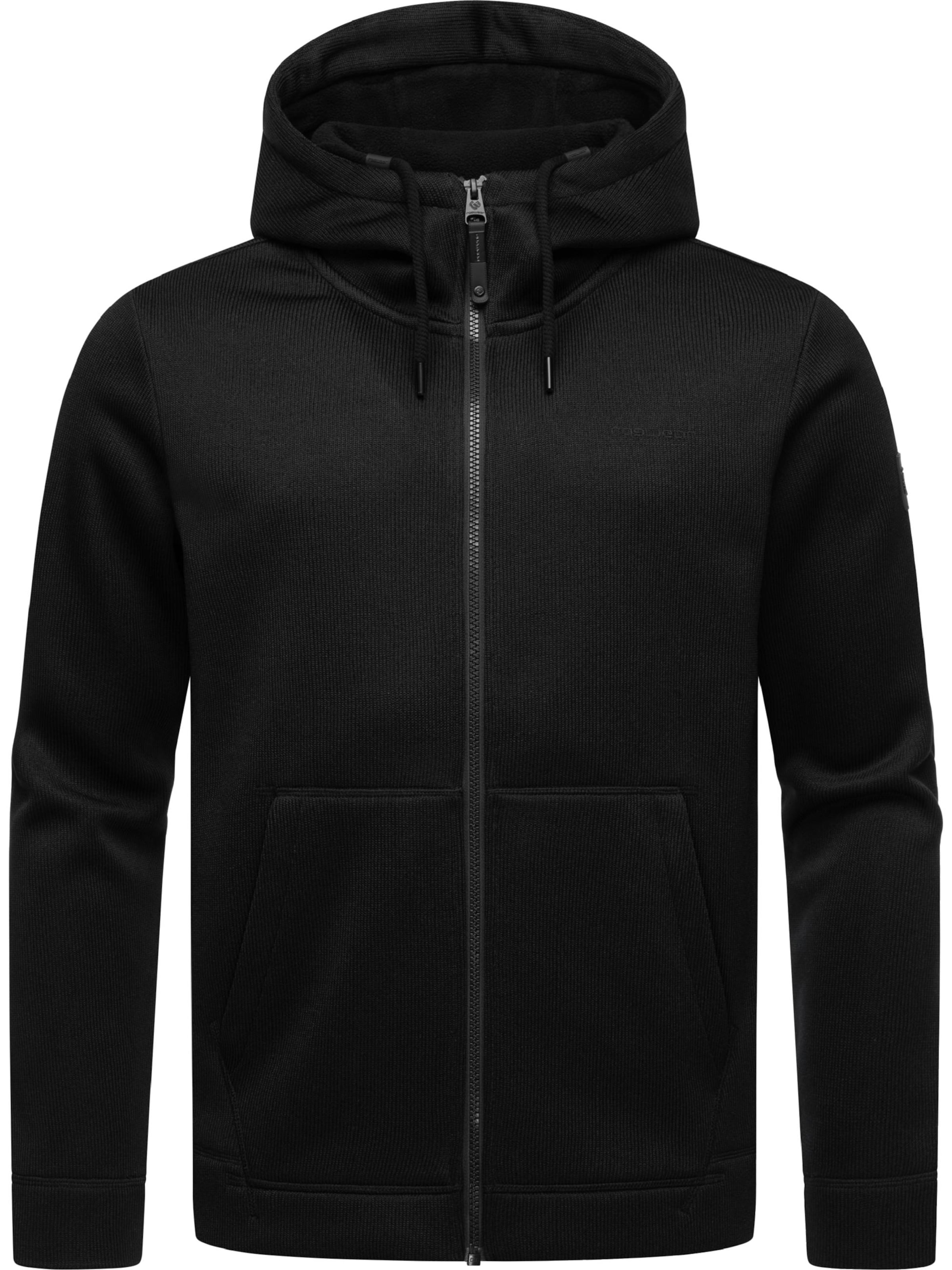 Ragwear Sweatjakke 'Fabian' i sort: forside