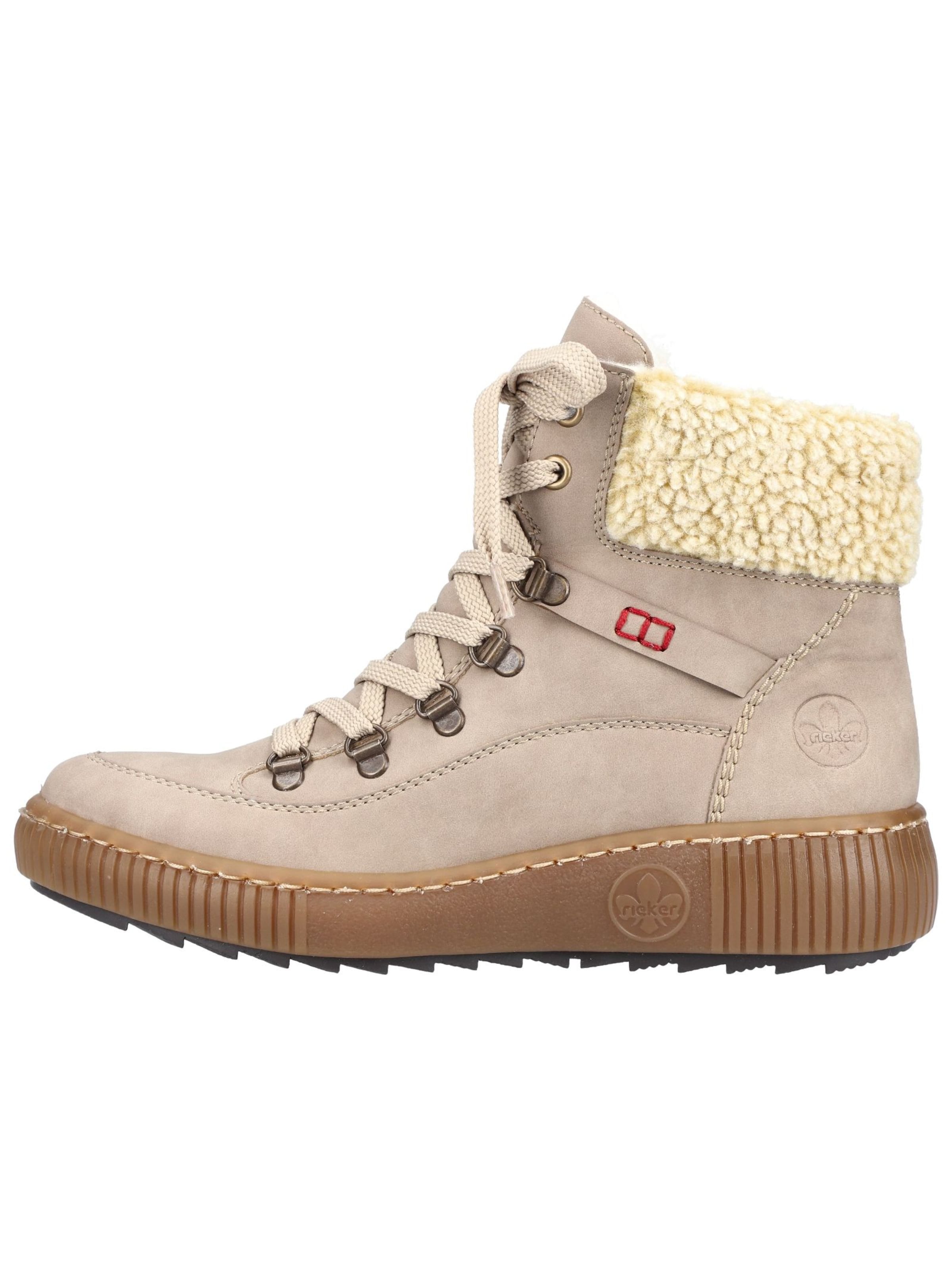 Bottines à lacets Rieker en beige