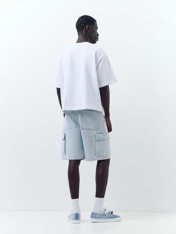 Pull&Bear Baggy Cargo jeans in Blue