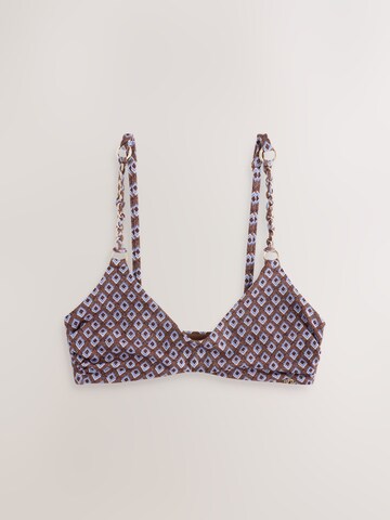 Next Triangel Bikinitop in Braun: Vorderseite