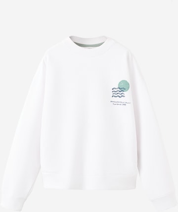 MANGO KIDS Collegepaita 'MSUNRISE' värissä valkoinen: etupuoli