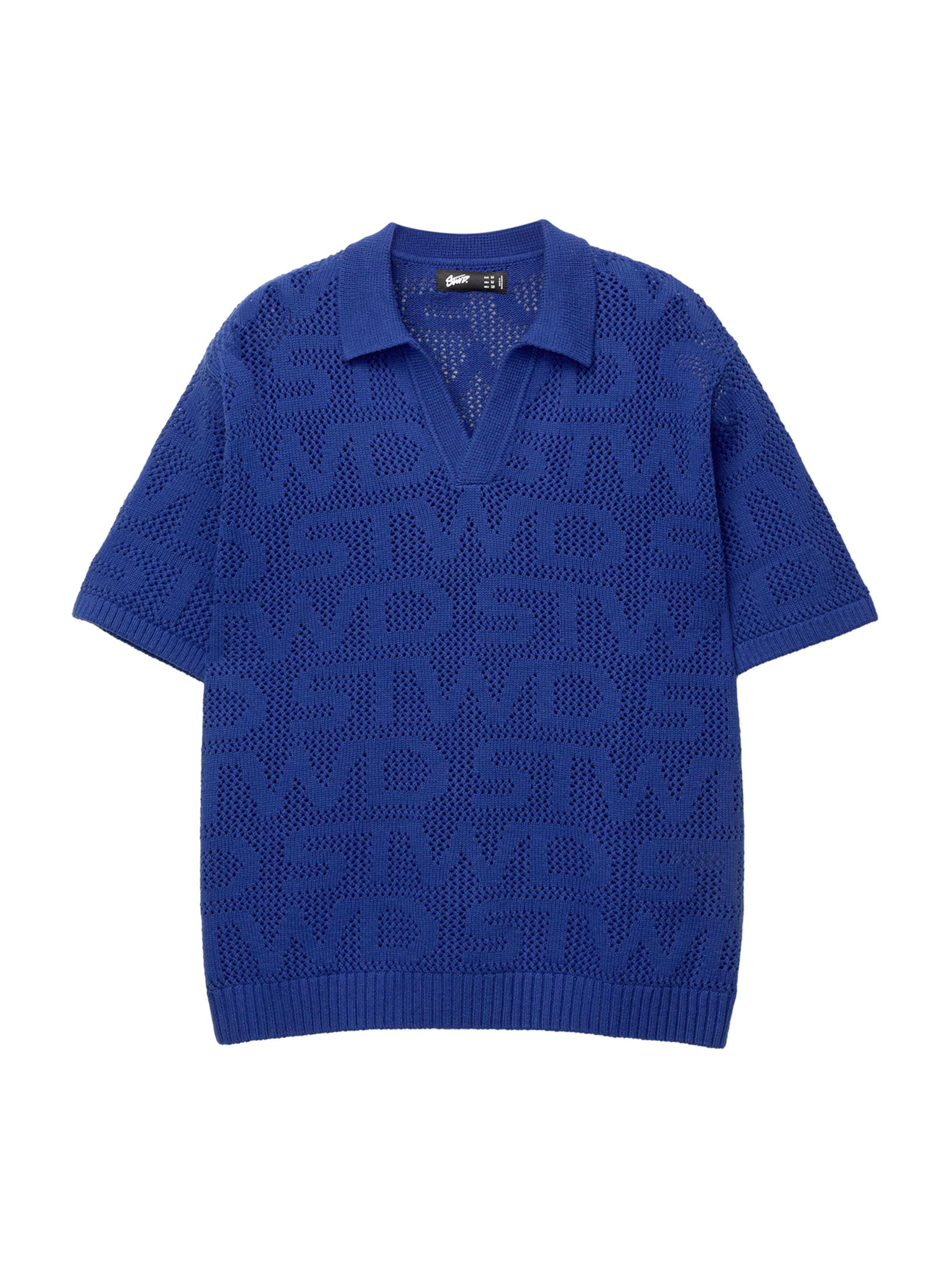 Pull&Bear Pullover 'STWD' in Blau: Vorderseite