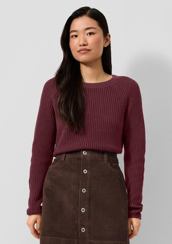 QS Pullover in Rot: Vorderseite