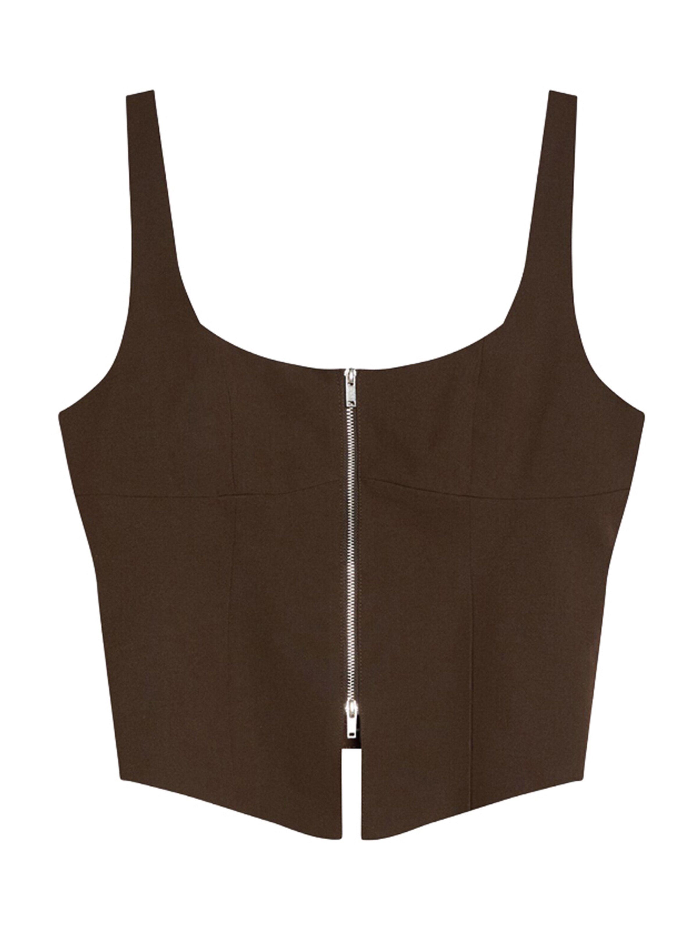 Bershka Top in Brown, Item view