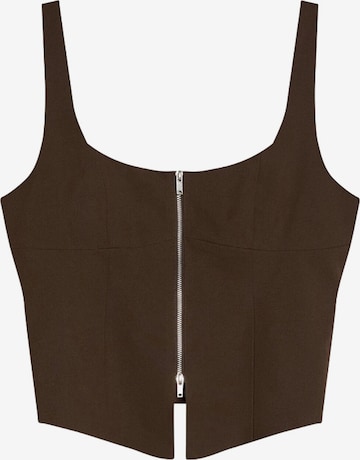 Haut Bershka en marron : devant