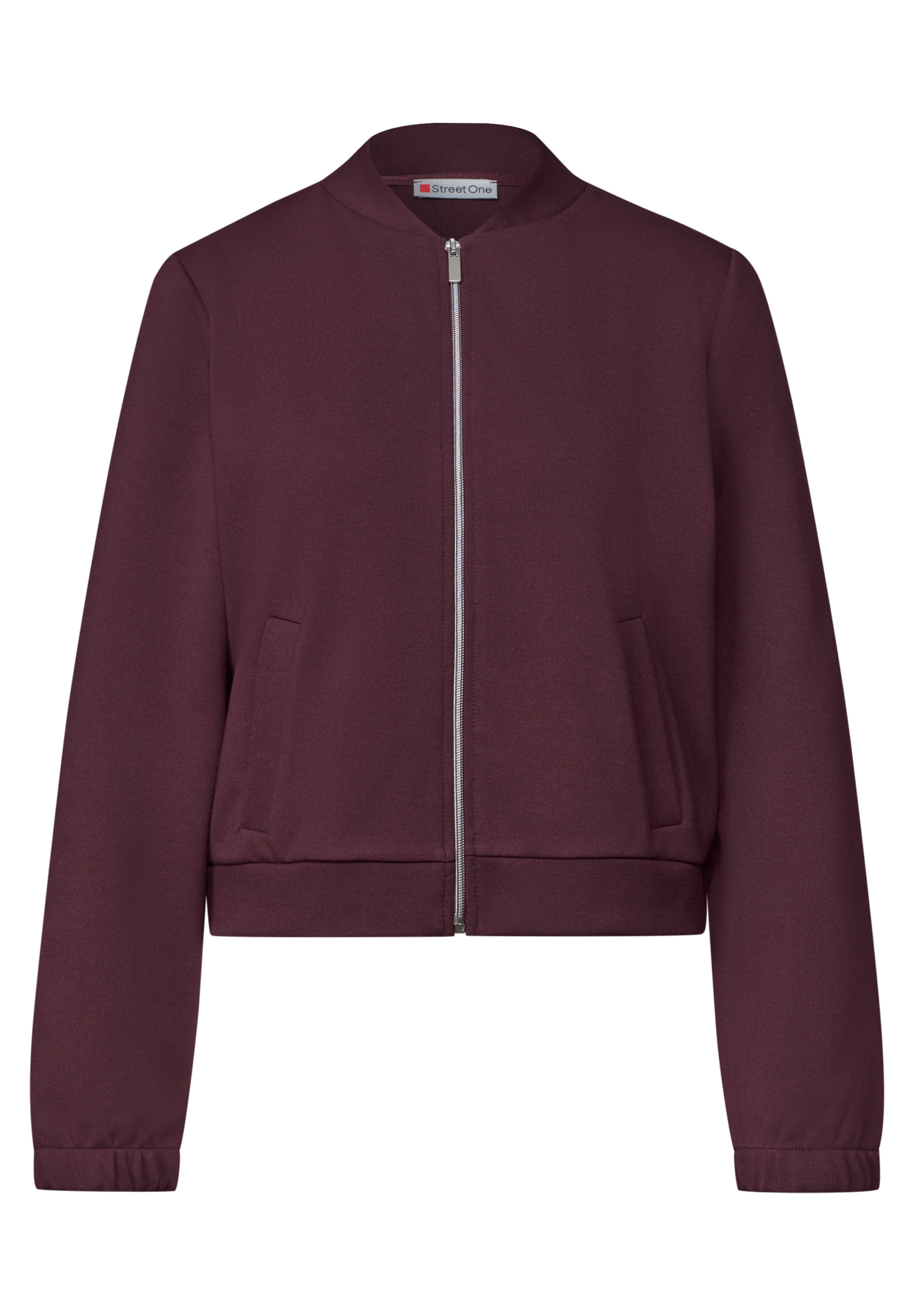 STREET ONE Knit Cardigan in Red: front