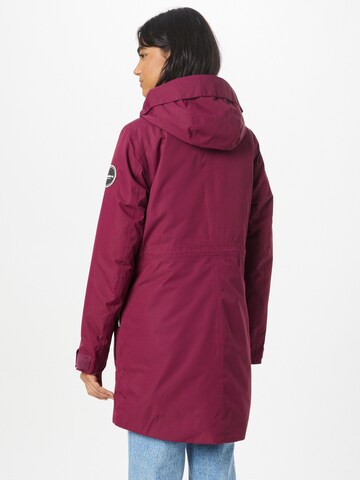 ICEPEAK - Casaco outdoor 'ALPENA' em vermelho