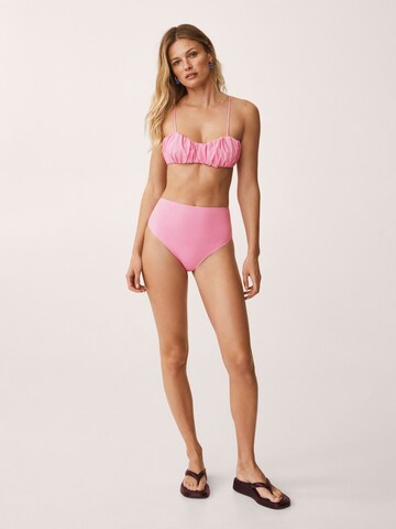 MANGO Bustier Bikinitopp 'MARION' i rosa