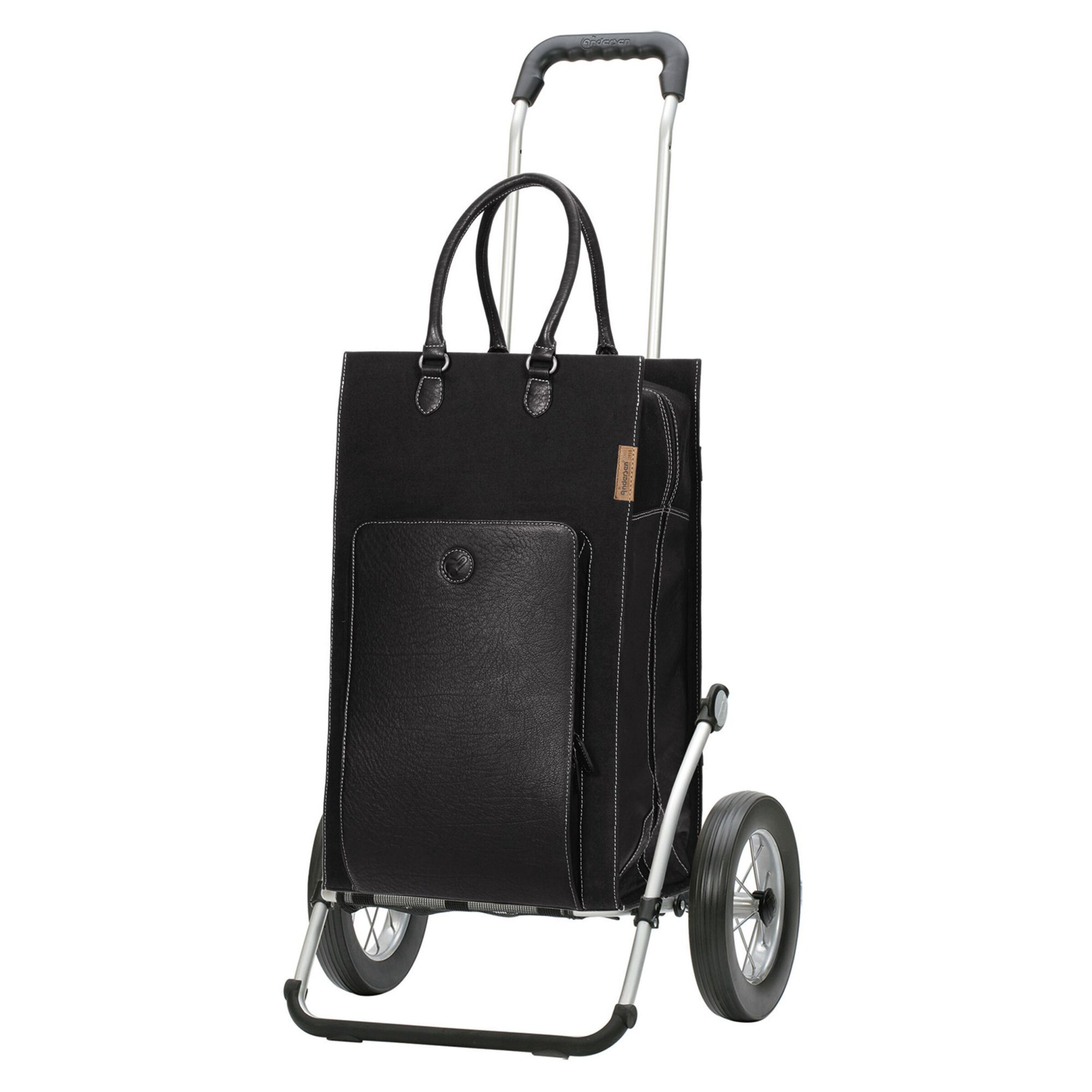 Andersen Shopper Einkaufstrolley 'Royal Charu' in Schwarz: Vorderseite