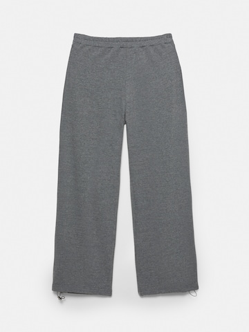 Wide Leg Pantalon Pull&Bear en gris