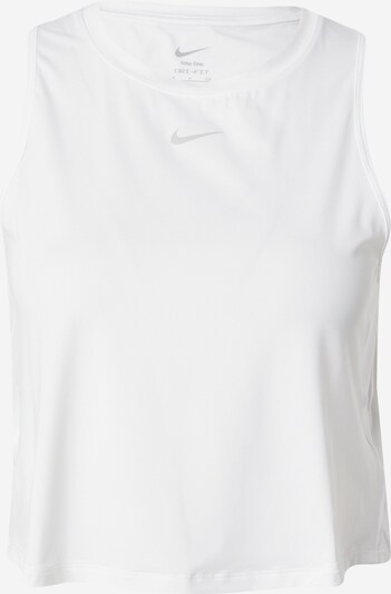 NIKE Sportski top 'ONE CLASSIC' u siva / bijela, Pregled proizvoda