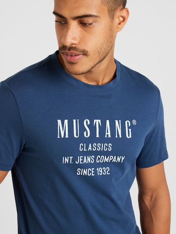 T-Shirt 'STYLE AUSTIN' MUSTANG en bleu