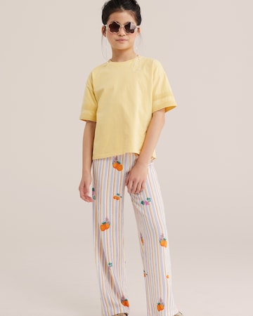 WE Fashion Regularen Hlače | vijolična barva