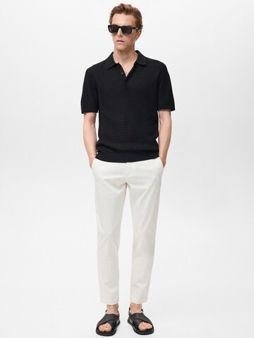 MANGO MAN Regular Chino 'PRATO' in Wit