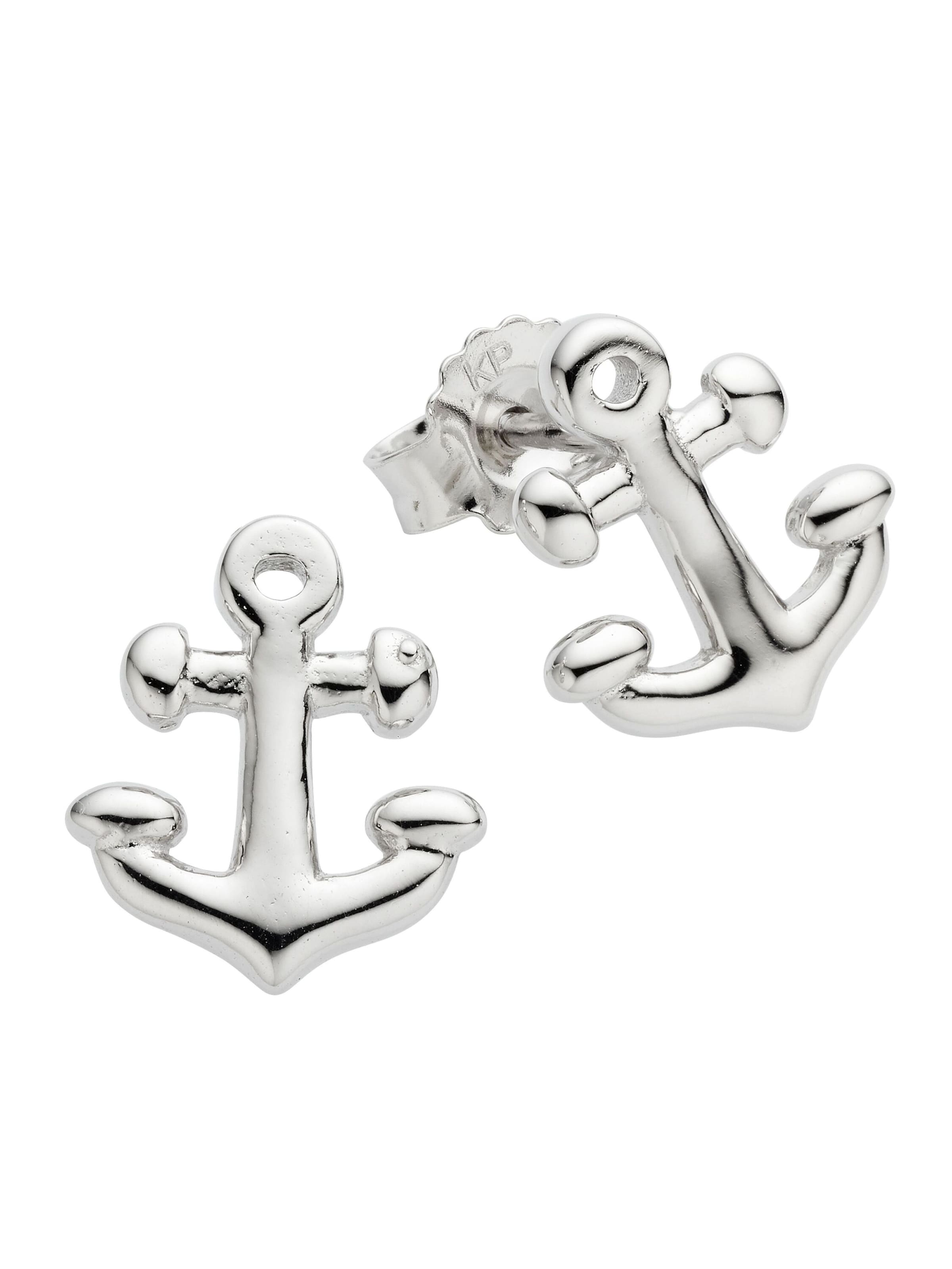 Zeeme Earrings in Silver: front