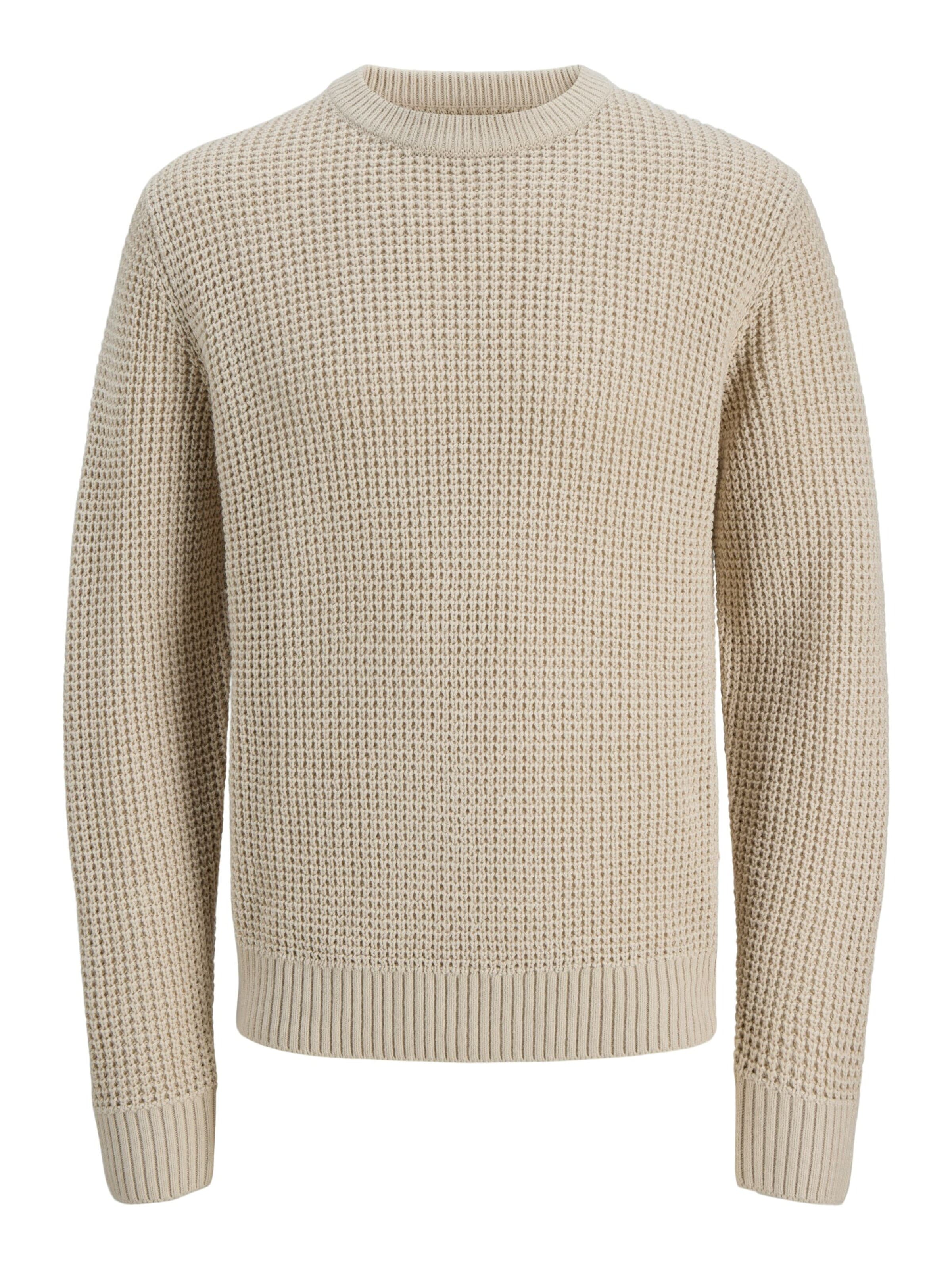 JACK & JONES Pullover i S i lysebeige, Produktvisning