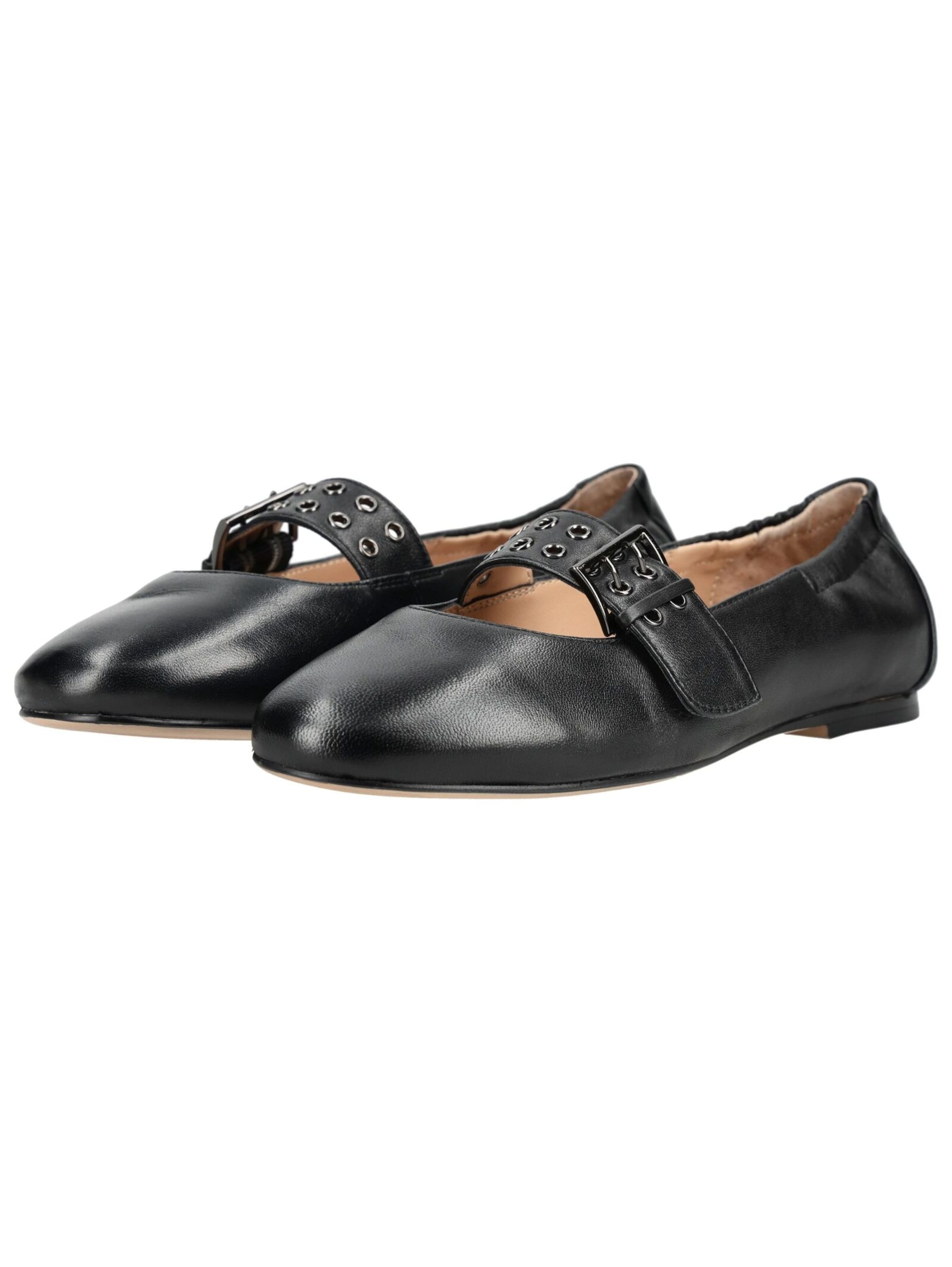 Ballerines à lanières Regarde le Ciel en noir