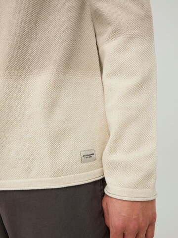 Coupe regular Pull-over 'Hill' JACK & JONES en beige