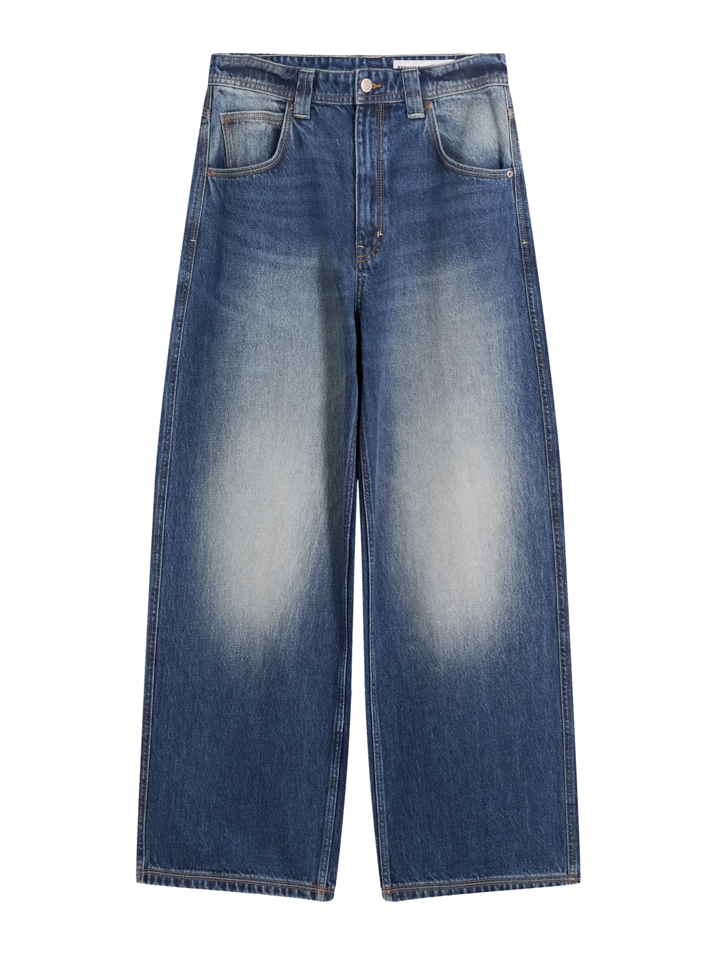 Bershka Baggy Jeans in Blau: Vorderseite