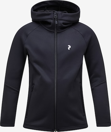 Veste outdoor PEAK PERFORMANCE en noir : devant