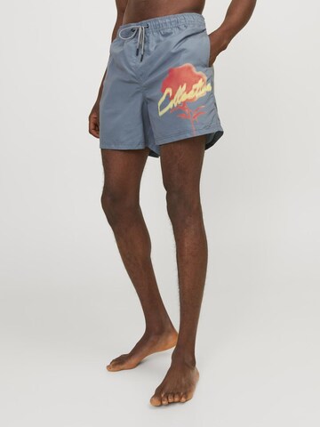 JACK & JONES Zwemshorts in Blauw: voorkant