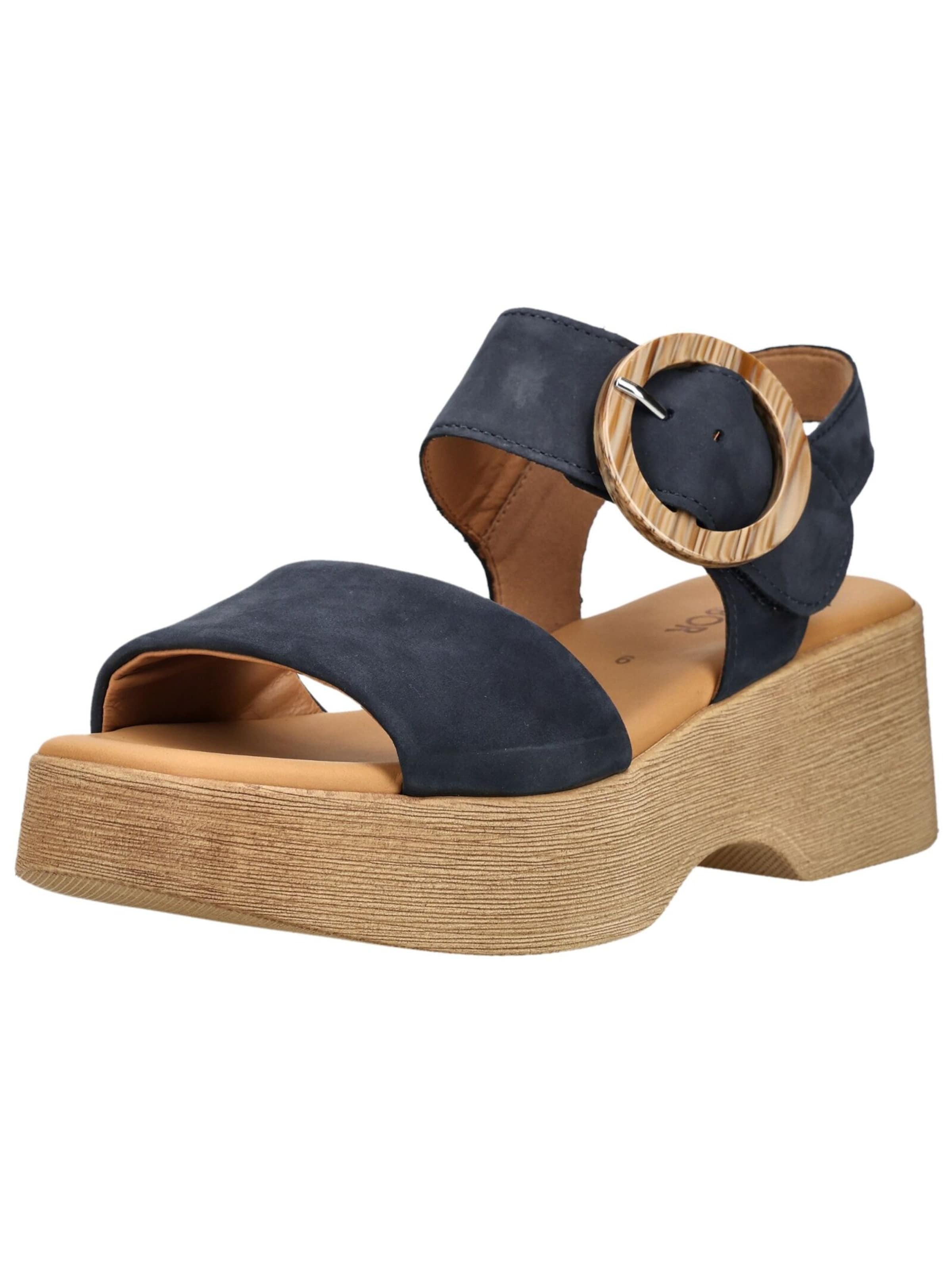 GABOR Sandaal in Blauw: voorkant