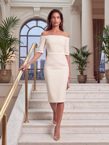 AUDRAY Εφαρμοστό φόρεμα 'HALLE' σε μπεζ