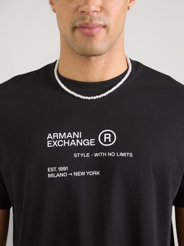 ARMANI EXCHANGE Póló - fekete