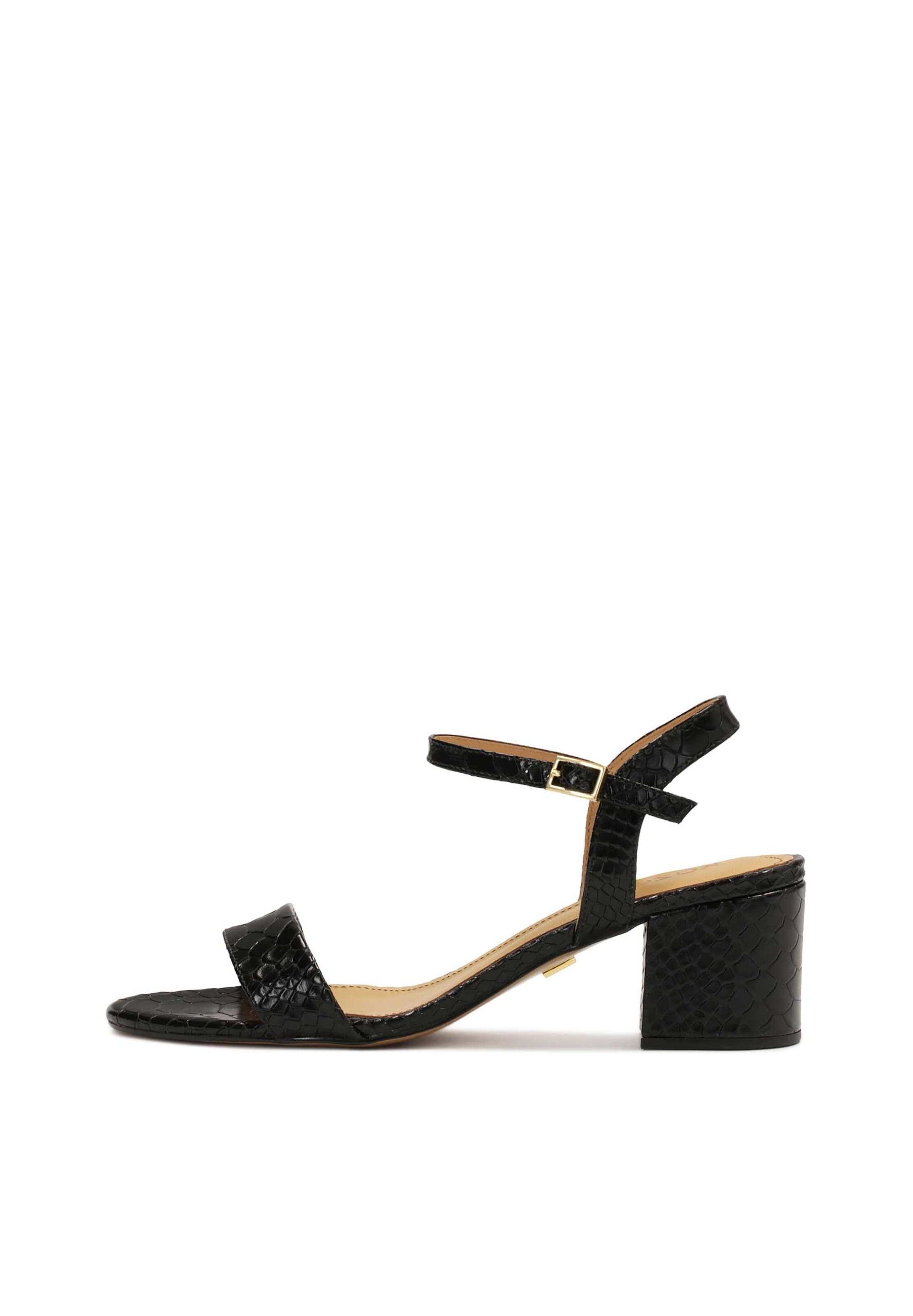 Kazar Sandals in Black: front