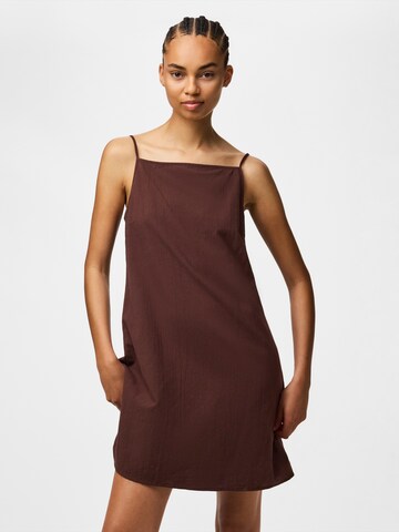PIECES Summer Dress 'PCPiva' in Brown: front