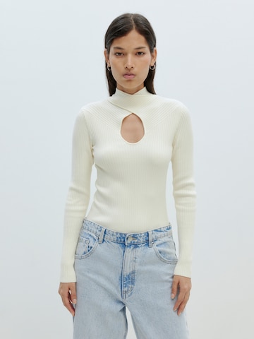 EDITED Sweater 'Evelyn' in White: front