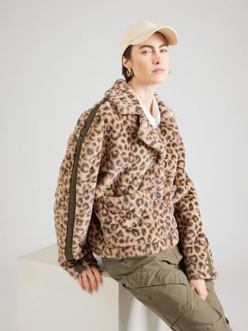 Veste mi-saison 'COZY LEO' FREAKY NATION en beige : devant