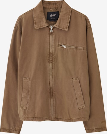 Veste mi-saison Pull&Bear en marron : devant