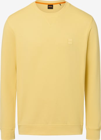 BOSS Sweatshirt ' Westart ' in Geel: voorkant