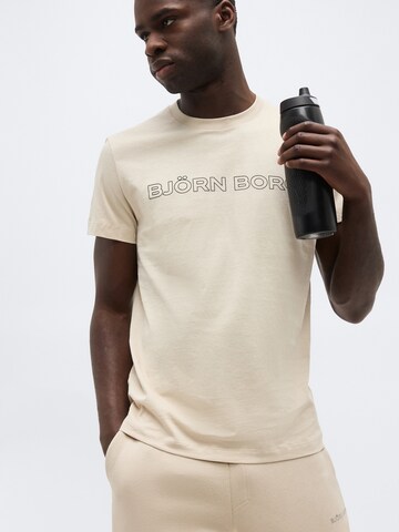BJÖRN BORG Shirt in Beige