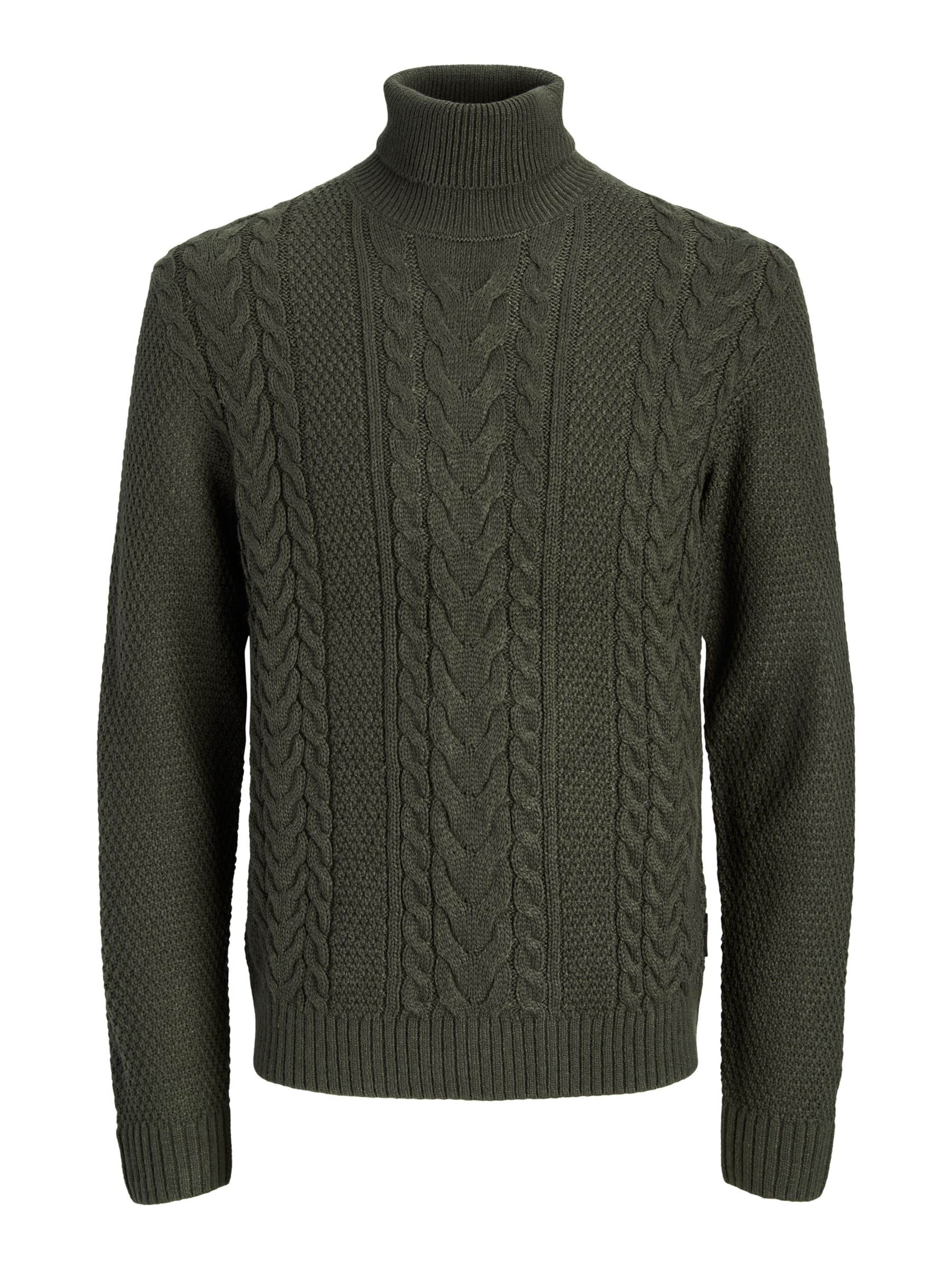 JACK & JONES Sweater 'JJJAMES' in Green: front