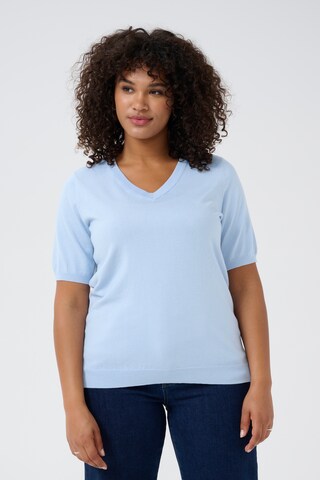 Pull-over 'Lizzy' KAFFE CURVE en bleu : devant