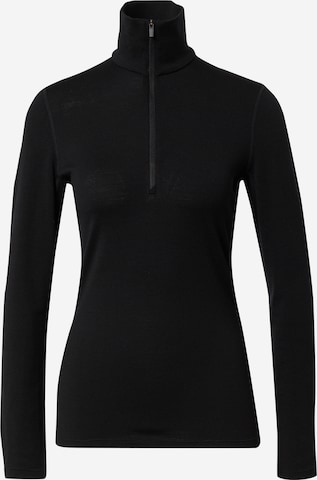 ICEBREAKER Športen pulover '260 Tech' | črna barva: sprednja stran