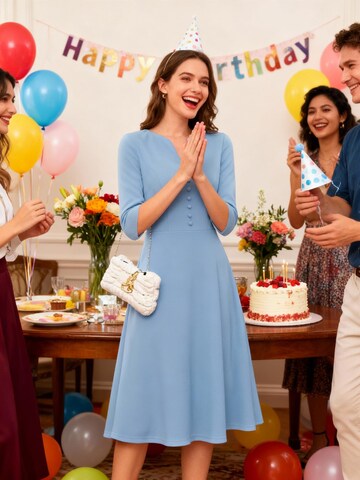 Zapaka Cocktail Dress in Blue