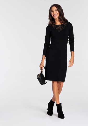 LAURA SCOTT Knitted dress in Black