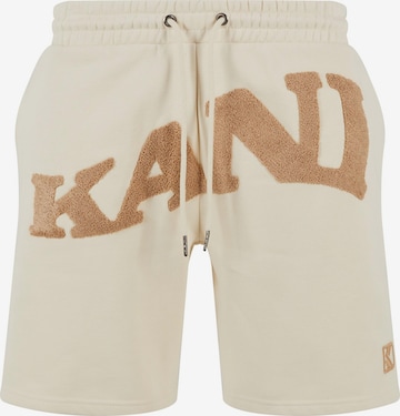 Karl Kani Regular Pants in Beige: front