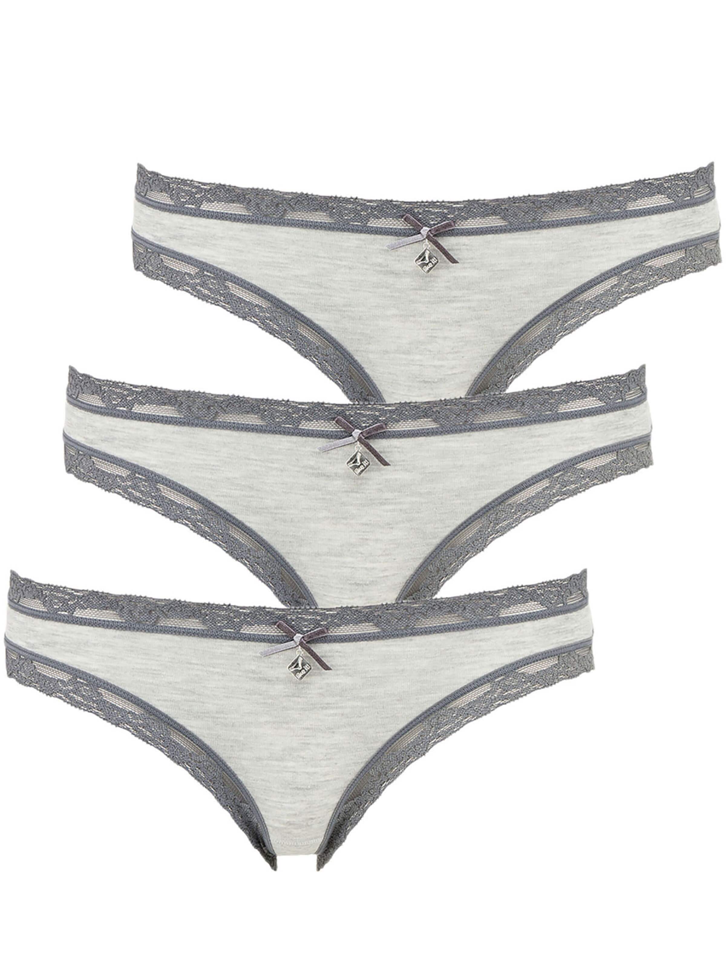 like it! Panty 'Kim' in Grey: front